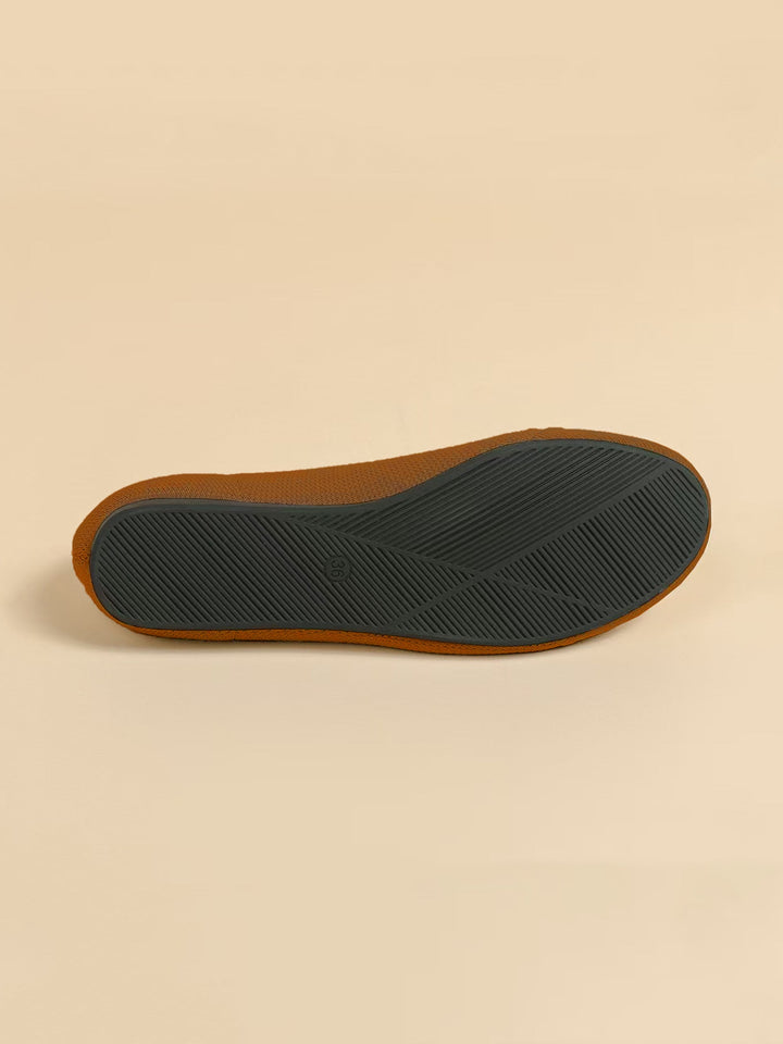 Ottavia | Women's Round Toe Orthopedic Flats with Bow Tie Detail