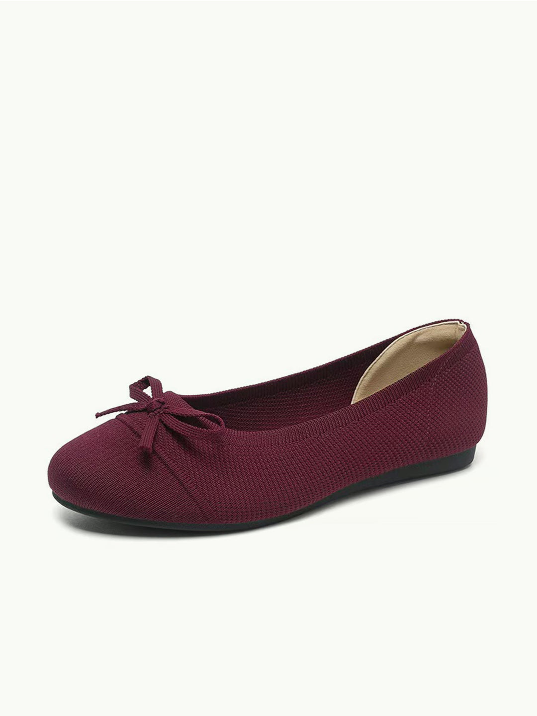 Ottavia | Women's Round Toe Orthopedic Flats with Bow Tie Detail