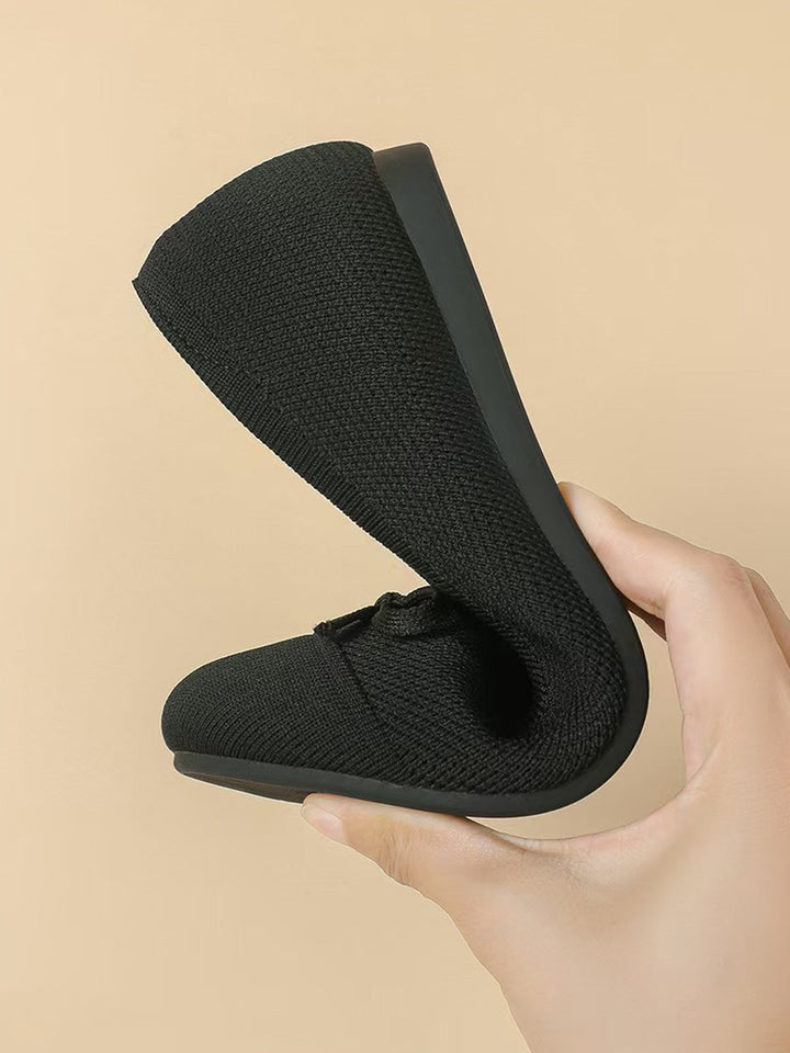 Ottavia | Women's Round Toe Orthopedic Flats with Bow Tie Detail