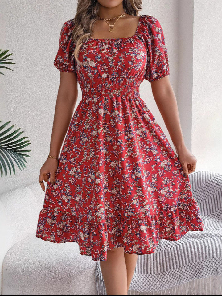 Bellamy | Ditsy Floral Puff Sleeve Off Shoulder Dress