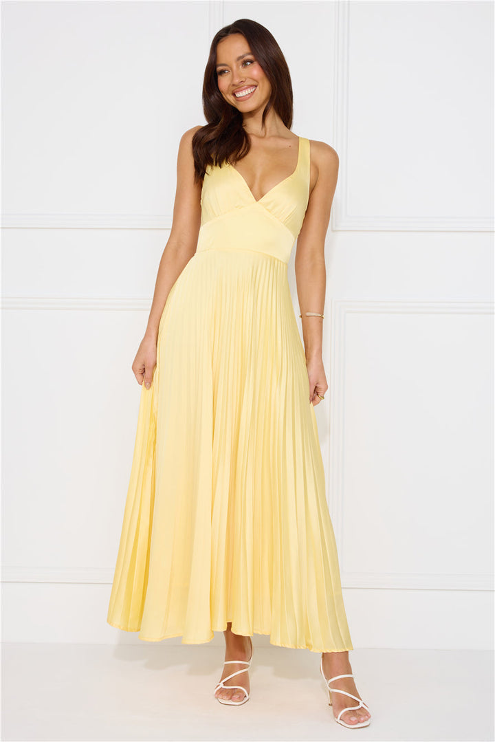 Harlow | Women's V Neck Wedding Guest Dress with Side Cutout