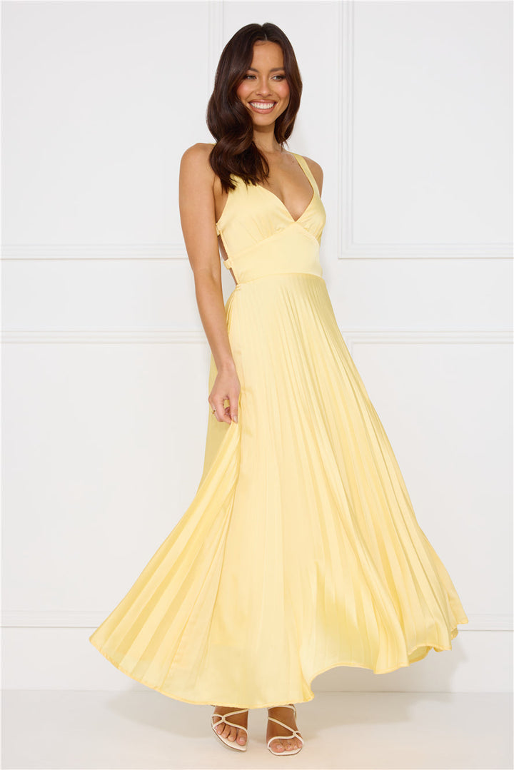 Harlow | Women's V Neck Wedding Guest Dress with Side Cutout