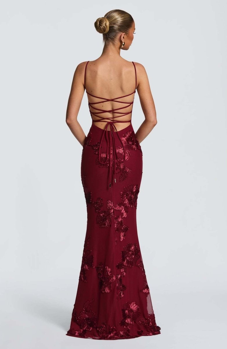 Odessa | Women's Floral Applique Wedding Guest Dress Bustier