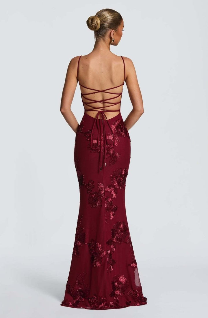 Odessa | Women's Floral Applique Wedding Guest Dress Bustier