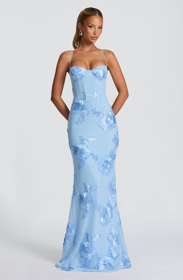 Odessa | Women's Floral Applique Wedding Guest Dress Bustier