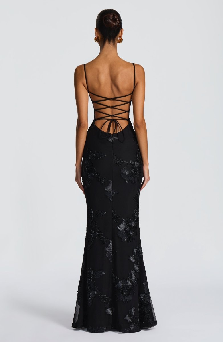 Odessa | Women's Floral Applique Wedding Guest Dress Bustier