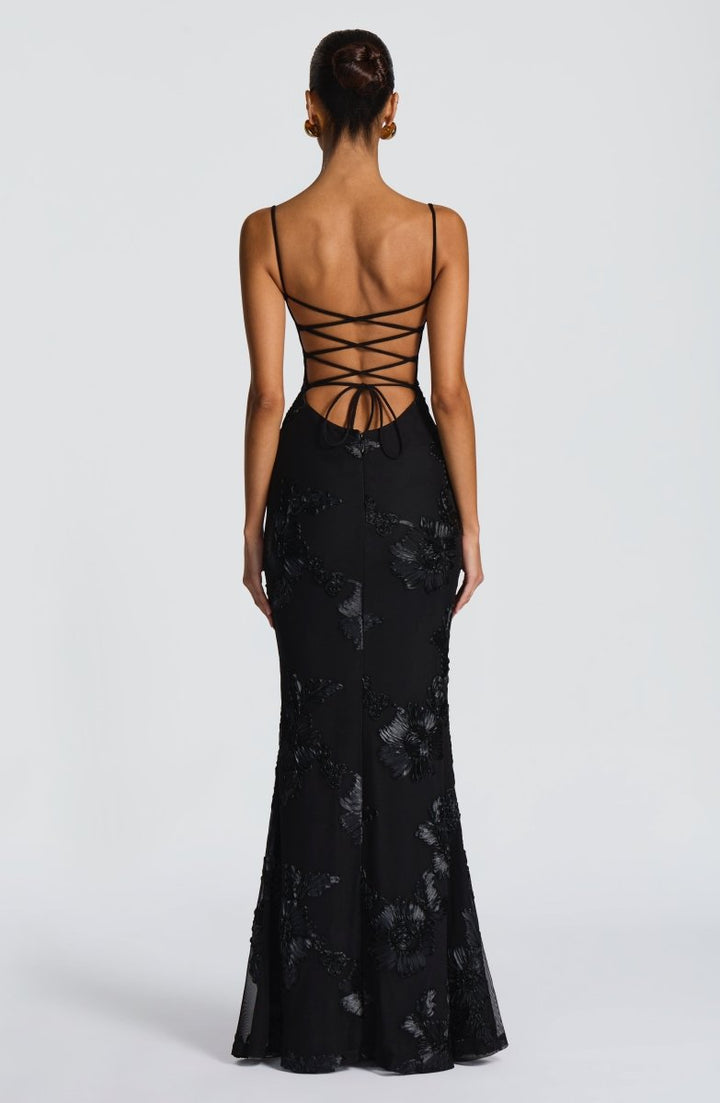 Odessa | Women's Floral Applique Wedding Guest Dress Bustier