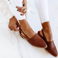 Havana | Woven Leather Slingback Flats