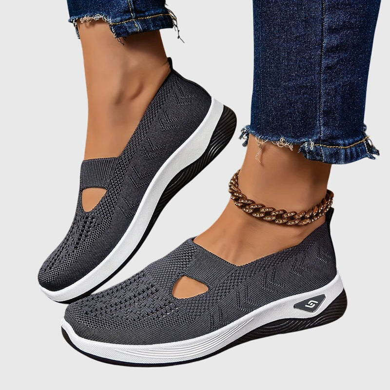 Beatriz | Women's Slip-On Orthopedic Flats with Knit Diamond Detail