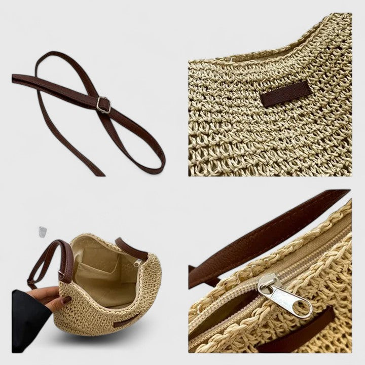 Odalys | Women's Bag Woven Straw Slouchy Shoulder Tote