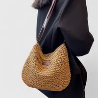 Odalys | Women's Bag Woven Straw Slouchy Shoulder Tote