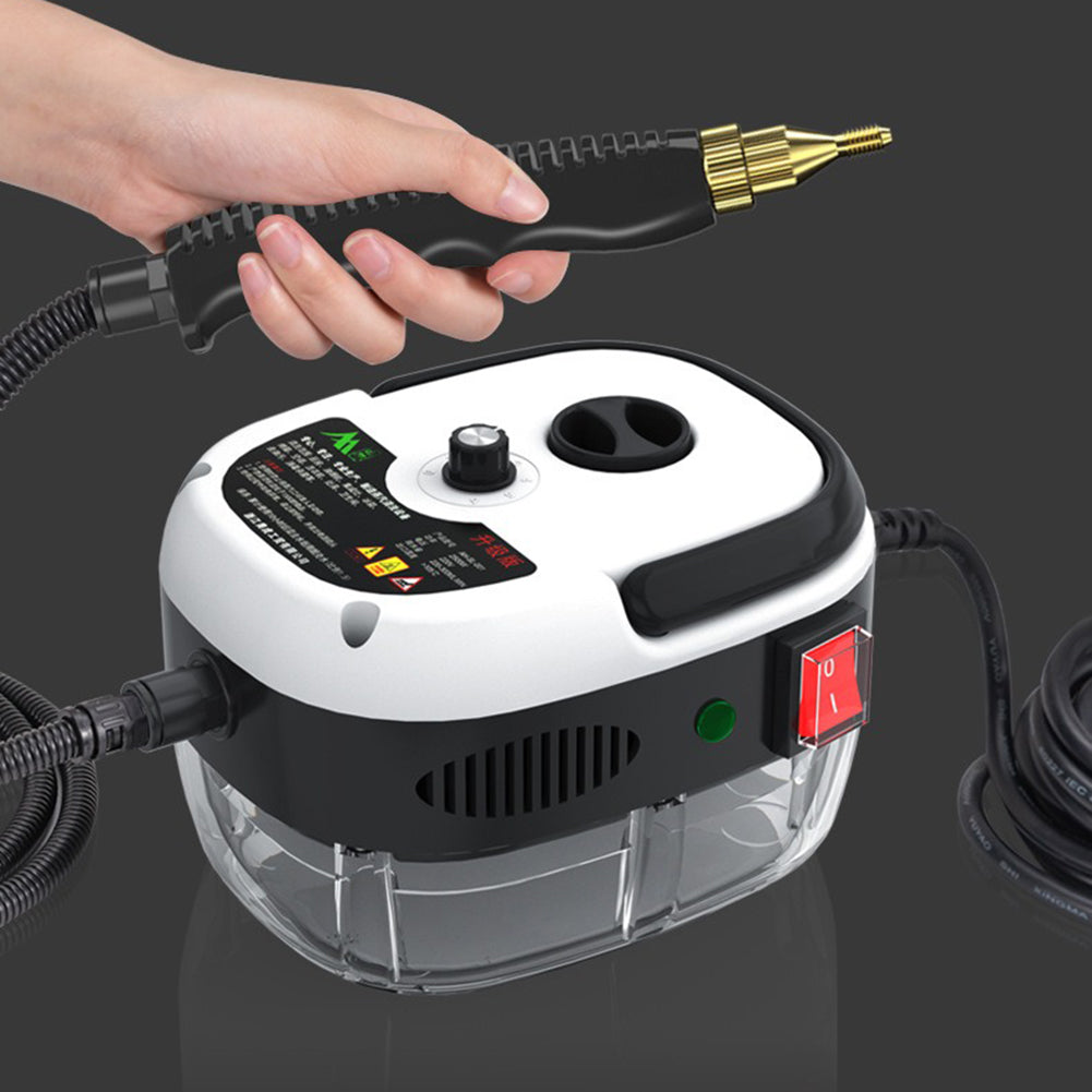 2500W High-Pressure Steam Cleaner – 6 Steam Settings for Kitchen, Range Hood &amp; Air Conditioner – Chemical-Free Cleaning, Red or White