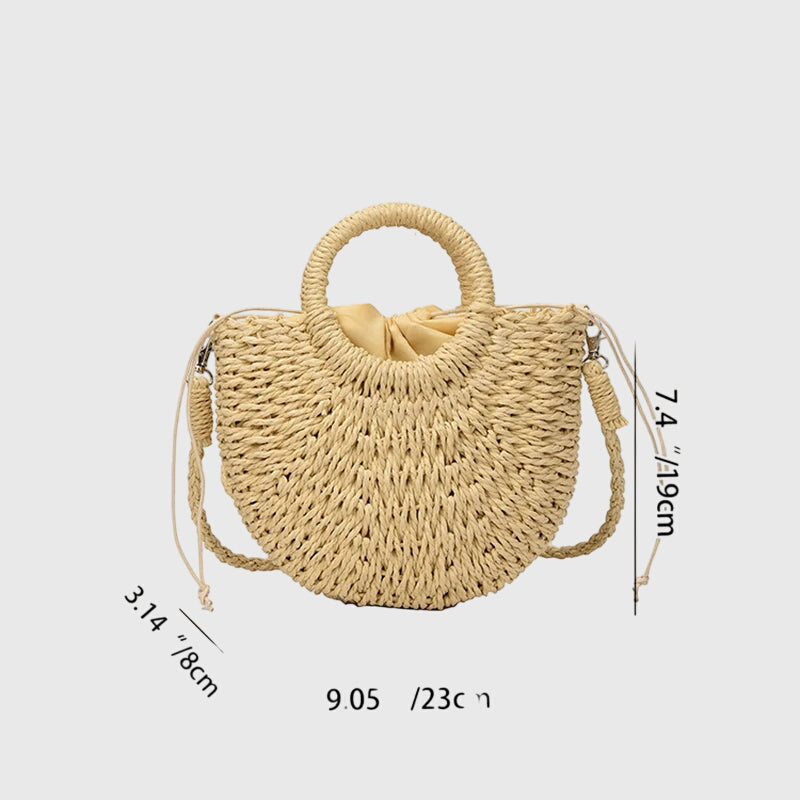 Verity | Women's Bag Woven Round Handle Crossbody