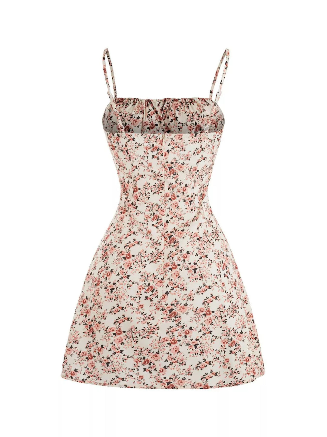 Odette | Women's Tie Strap Square Neck Floral Mini Dress