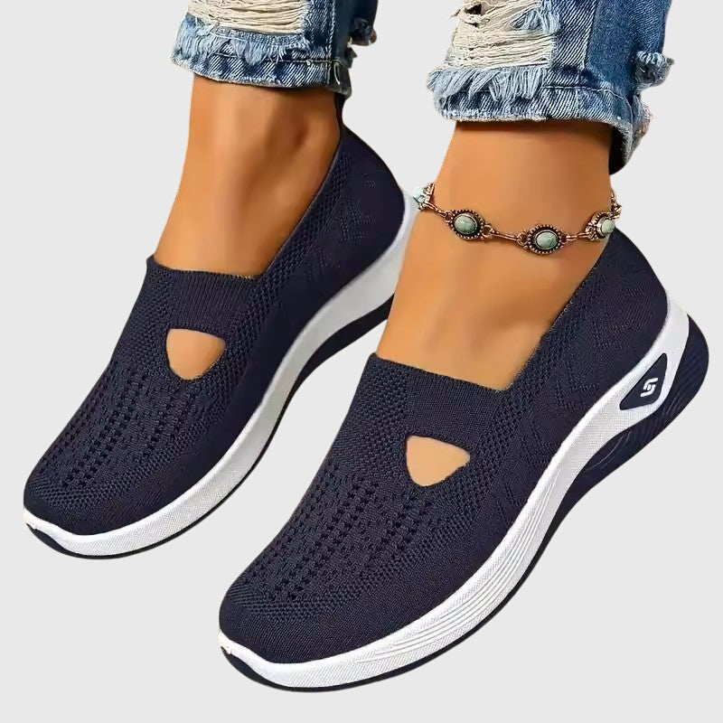 Beatriz | Women's Slip-On Orthopedic Flats with Knit Diamond Detail