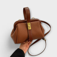 Ophelia | Women's Bag Leather Structured Turn Lock Handbag