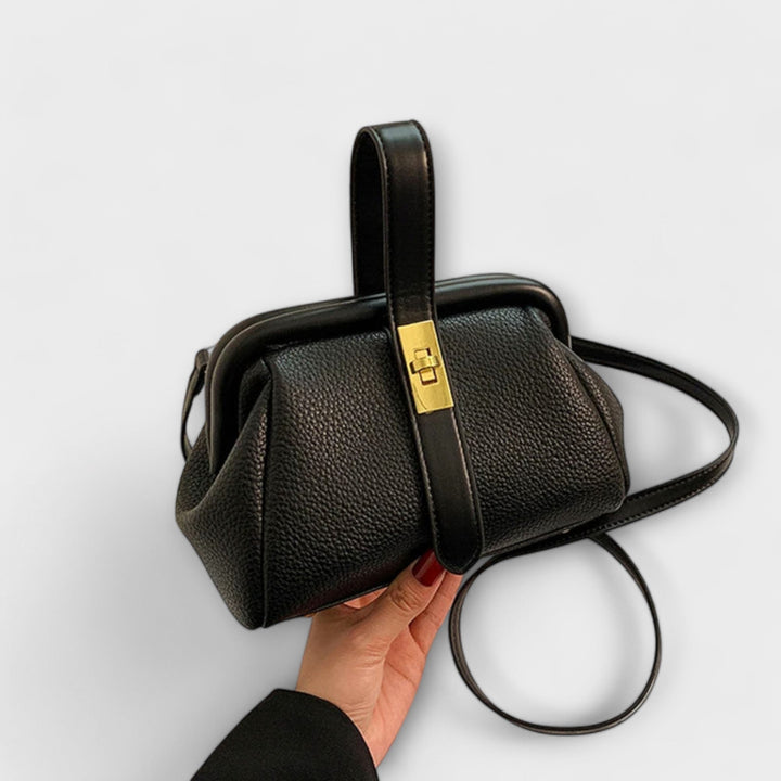 Ophelia | Women's Bag Leather Structured Turn Lock Handbag