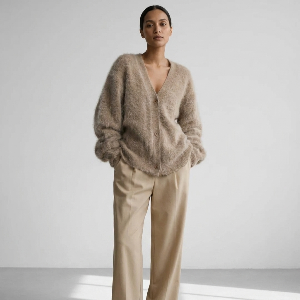 Cordelia | Women's Cashmere Cardigan – Flattering Fit Knit Design