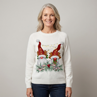 Womens Christmas Jumper Snowman Reindeer Knit Pullover