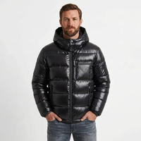 Men's Structured Puffer Jacket Full Zip Winter