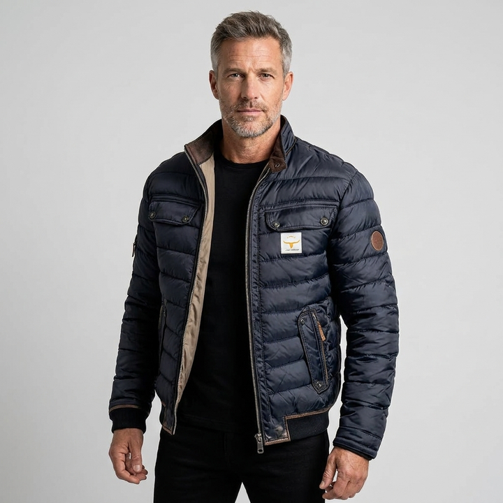 Men's Puffer Jacket Urban Quilted Durable Fabric 5