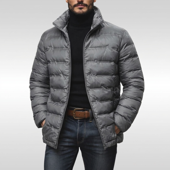 Men's Puffer Jacket Quilted Insulated Lightweight Synthetic 9