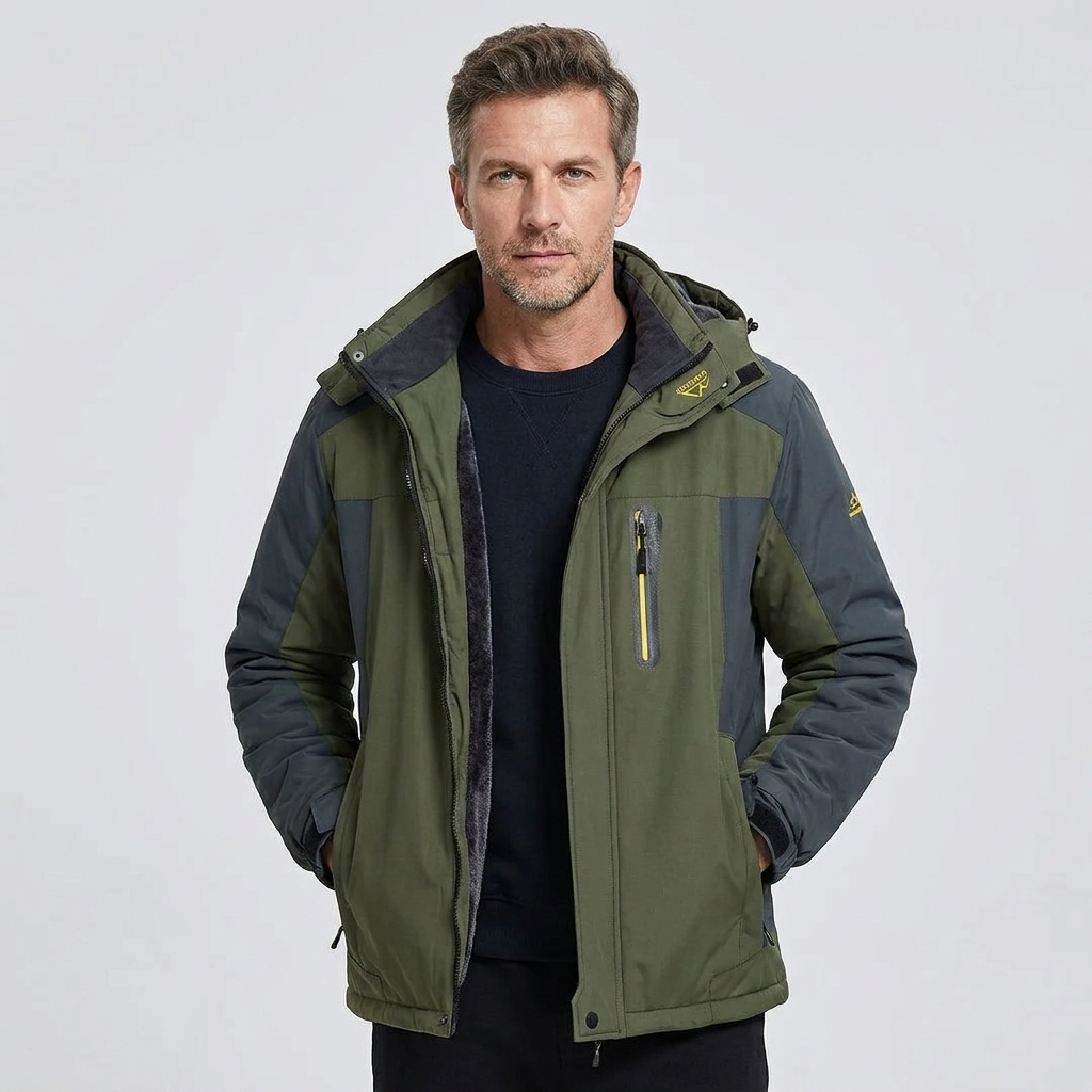 Men's Insulated Puffer Jacket Waterproof Outdoor 7