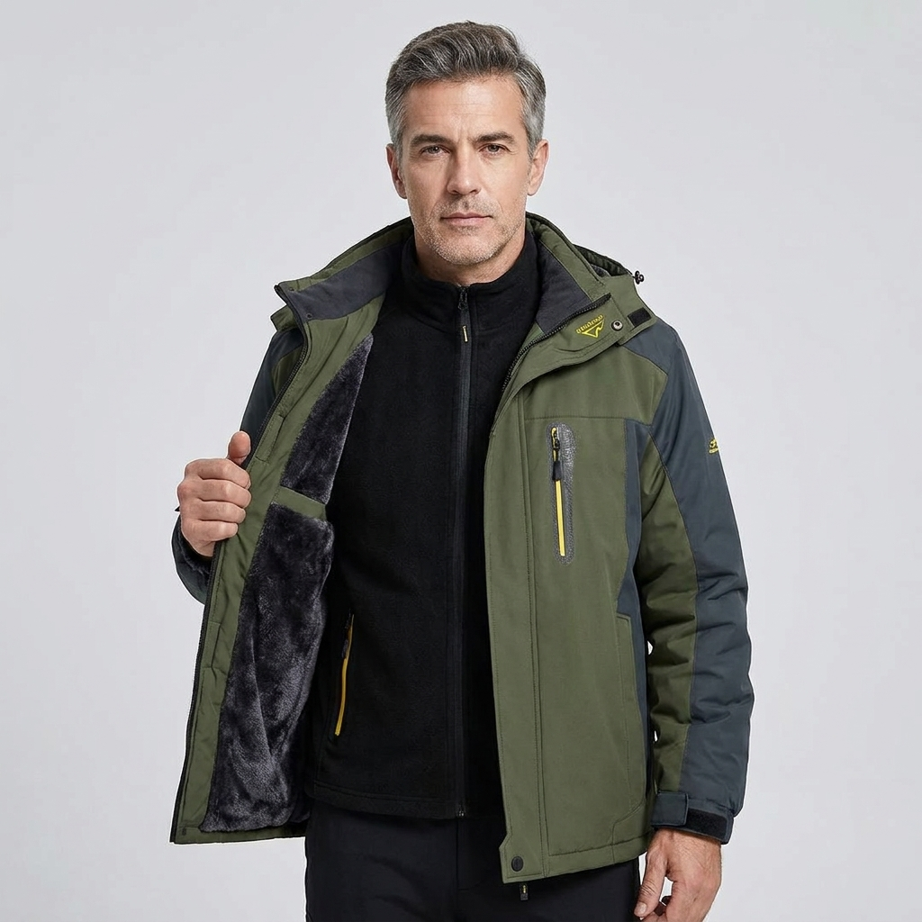 Men's Insulated Puffer Jacket Waterproof Outdoor 5