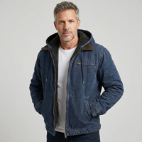Men's Puffer Coat Insulated Hooded Lightweight Winter