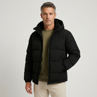 Men's Puffer Jacket Modern Insulated Hooded Lightweight