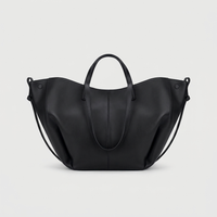 Womens Vintage Classic Large Tote Bag Leather