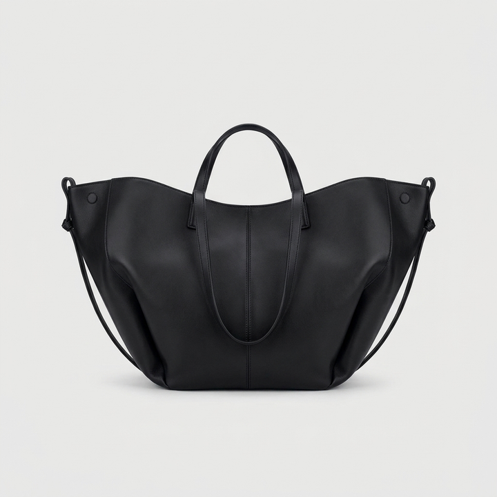 Womens Vintage Classic Large Tote Bag Leather 9