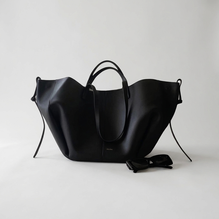 Womens Vintage Classic Large Tote Bag Leather 11