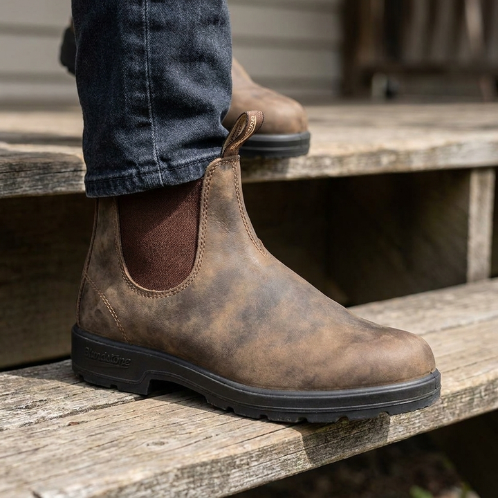 Men's Waterproof Slip-On Chelsea Boots Vegan Leather