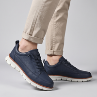 Mens Trainers Casual Lightweight Support Leather