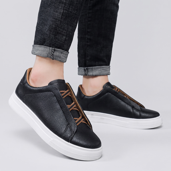 Mens Trainers Casual Slip-On Textured Upper Lightweight 8