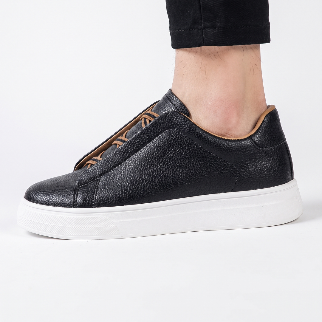 Mens Trainers Casual Slip-On Textured Upper Lightweight 9
