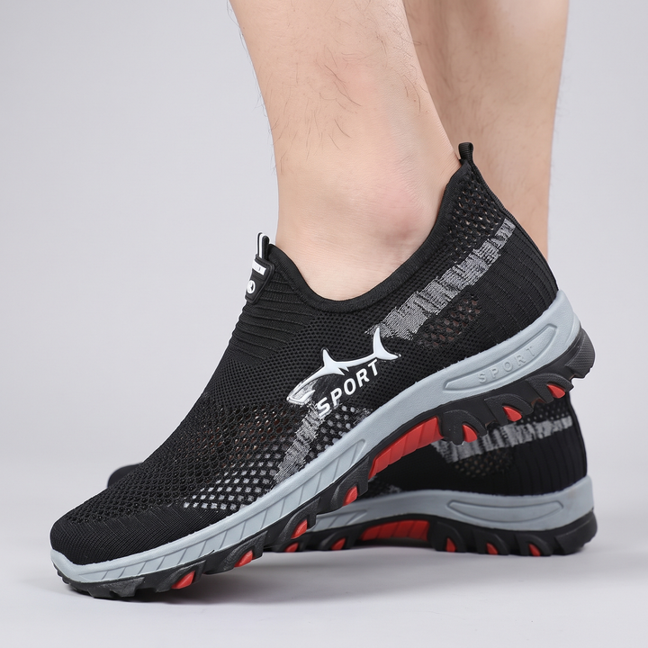 Mens Trainers Athletic Slip-On Breathable Mesh 10