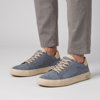 Mens Trainers Structured Low-Top Stitched Detail Canvas