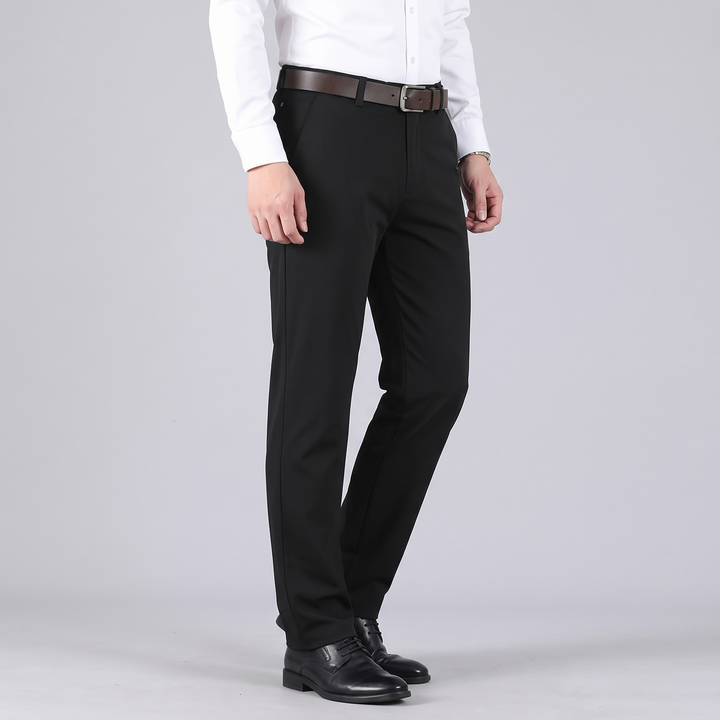 Mens Trousers Structured Stretch Fit Flexible Fabric 9