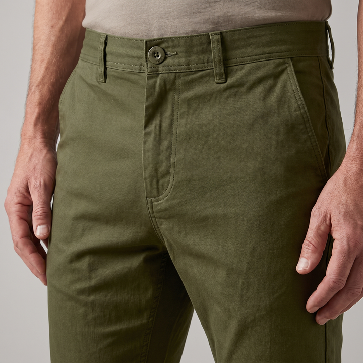 Mens Trousers Tailored Smart Casual Chino Cotton Blend 12