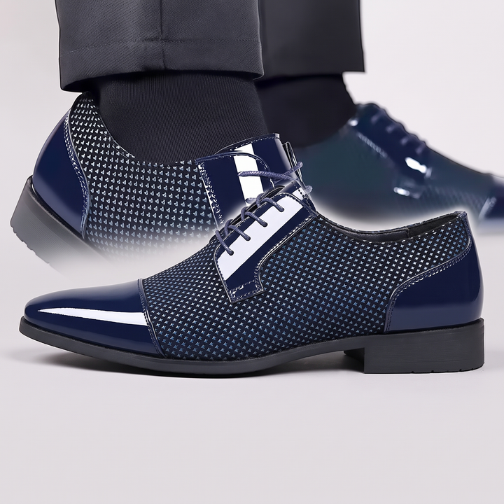 Men's Oxford Shoes Patent Cap Toe Dress Shoes Synthetic 10
