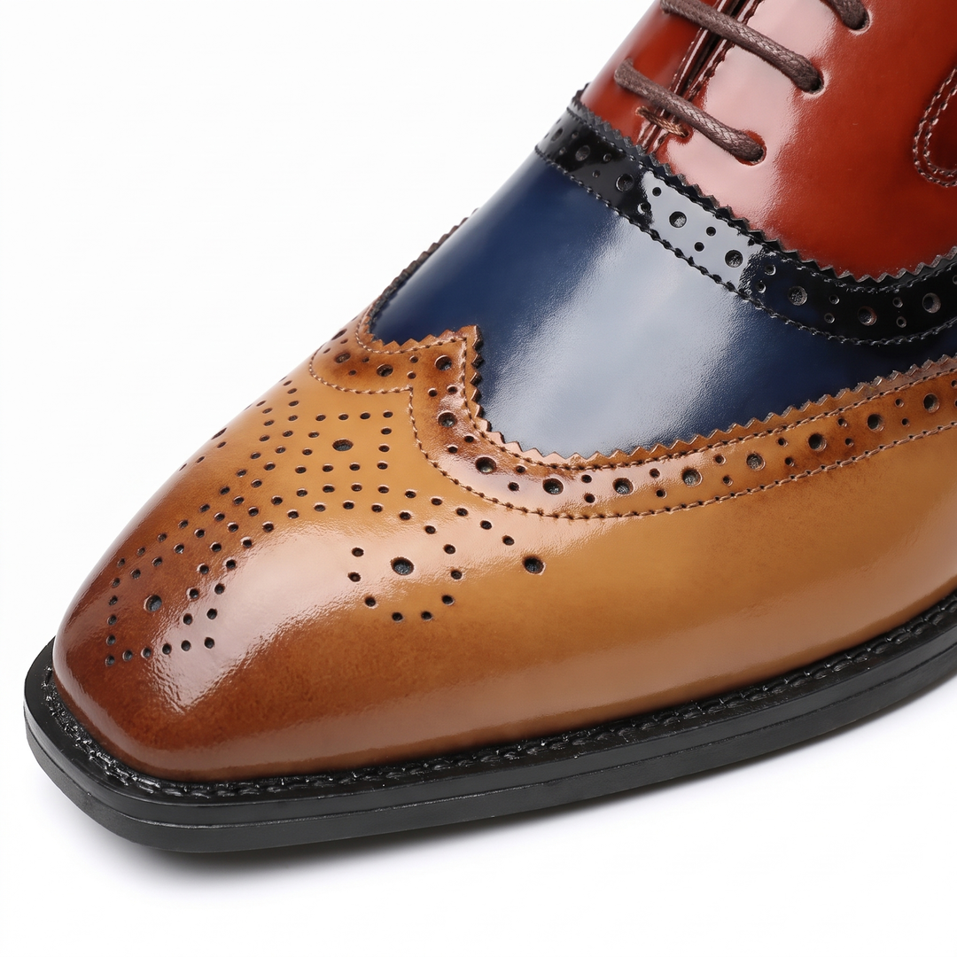 Men's Oxford Shoes Wingtip Brogue Leather Dress Shoes 11