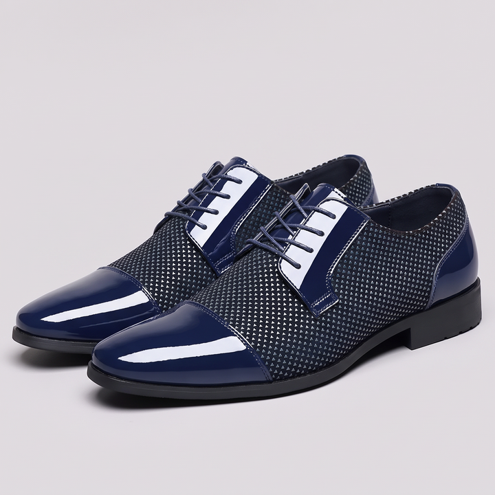 Men's Oxford Shoes Patent Cap Toe Dress Shoes Synthetic 9