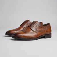Men's Oxford Shoes Classic Brogue Leather Dress Shoes
