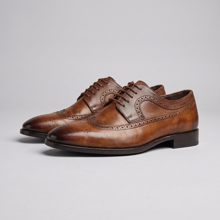 Men's Oxford Shoes Classic Brogue Leather Dress Shoes 5