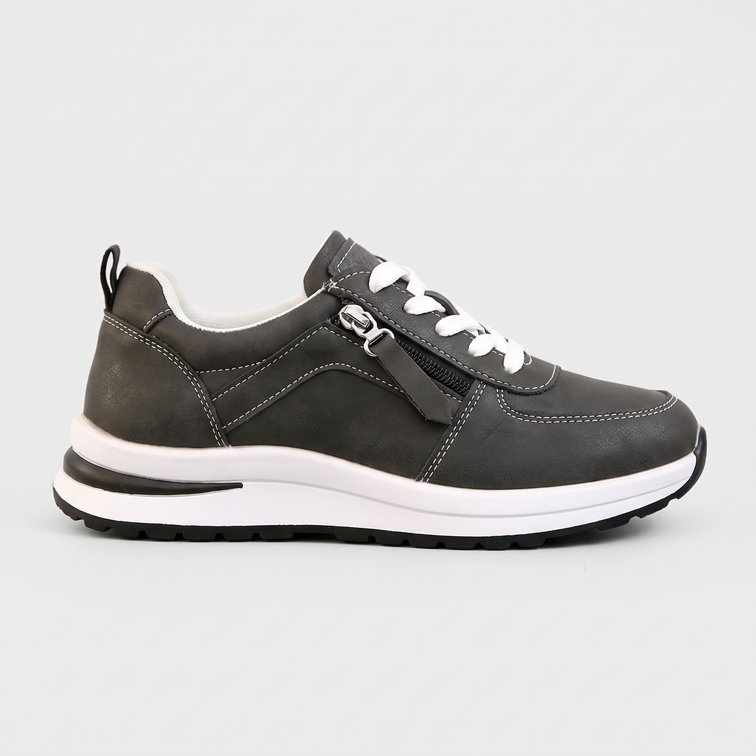 Women's Trainers Elegant Zipper Comfort Shoes Non-Slip Gel Sole 10