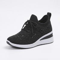 Women's Trainers Mesh Comfort Shoes Orthopaedic Rhinestone Strap