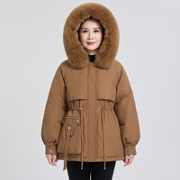 Women's Padded Puffer Jacket Water-Resistant – Caramel