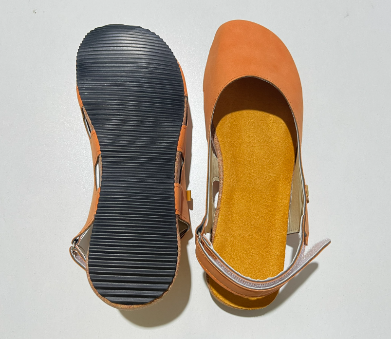 Avarca | Leather Slingback Menorcan Orthopedic Flats with Suede Footbed